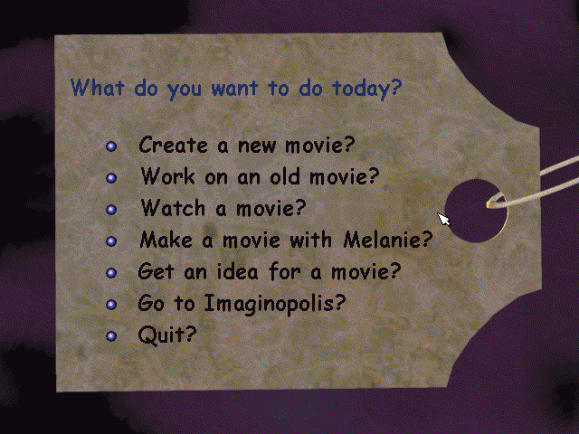 Microsoft Movie Maker - Menu